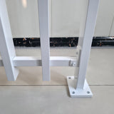 White Aluminum Picket Fence / Vertical Slat Railing