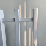 Modern Design White Aluminum Pedestrian Gate